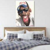 Dennis Rodman - Karikatuur op doek 18 x 24 Canvas Afdruk (Insitu (Slaapkamer))