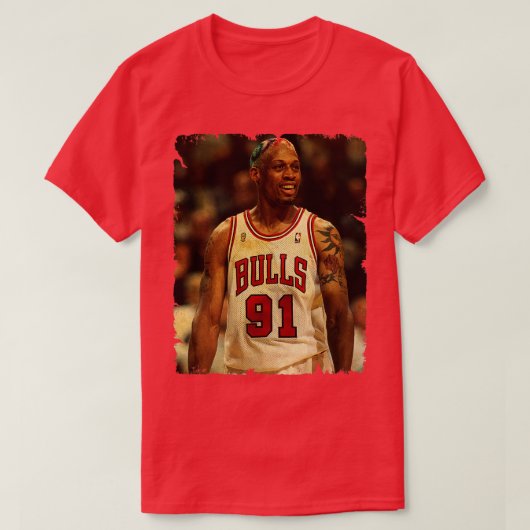 Dennis Rodman ontwerp van basketbal 5 T-shirt (Design voorkant)