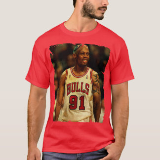 Dennis Rodman  ontwerp van basketbal 5 T-shirt
