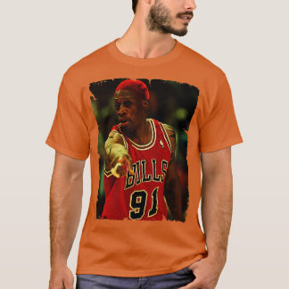 Dennis Rodman Vintage Design Of Basketball 4 T-shirt