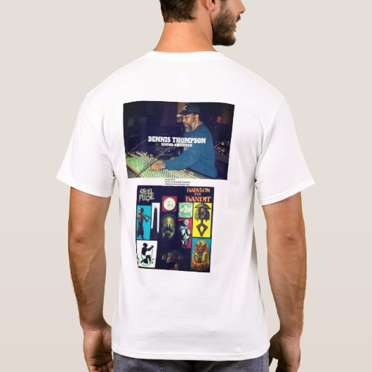 DENNIS THOMPSON Heren Basic T-shirt (Achterkant)