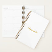 Dennis Typografie Goud Schrift Gepersonaliseerd Ca Planner (Display)
