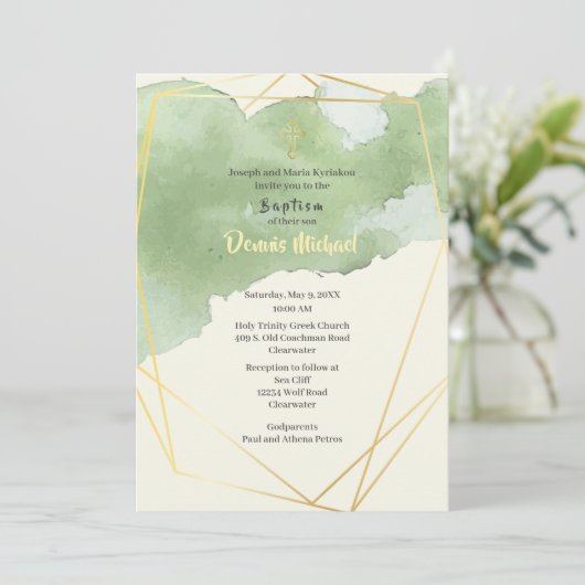 Dennis Uitnodiging (Staand voorkant)