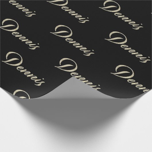 Dennis Vorname Name edles Geschenkpapier Papier (Hoek)