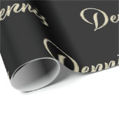 Dennis Vorname Name edles Geschenkpapier Papier (Rol Hoek)
