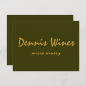 Dennis Wines Briefkaart (Voorkant / Achterkant)