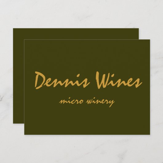 Dennis Wines Briefkaart (Voorkant / Achterkant)