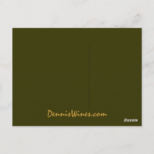 Dennis Wines Briefkaart (Achterkant)