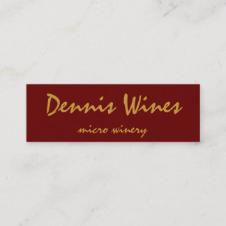 Dennis Wines Mini Visitekaartje