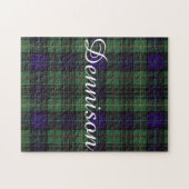 Dennison clan Pset Scottish kilt tartan Legpuzzel (Horizontaal)