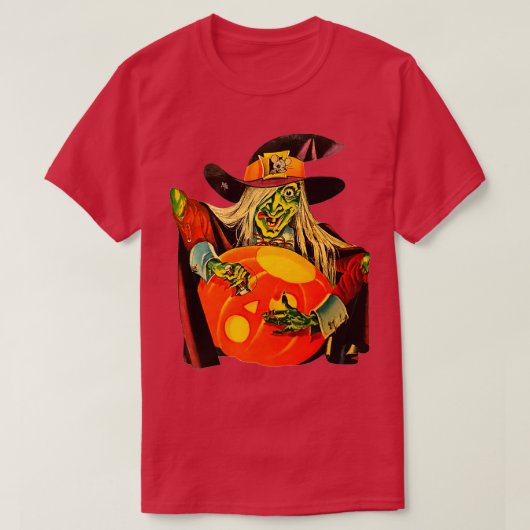 Dennison Witch Decoratie jaren 70 T-shirt (Design voorkant)