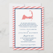 Dennisport Cape Cod Kaart en strepen | Bruiloft (Voorkant)