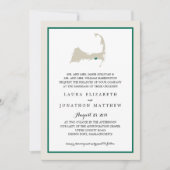 Dennisport Cape Cod Map Emerald Green | Weddenscha Kaart (Voorkant)