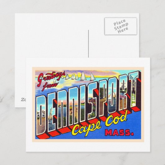 Dennisport Cape Cod Massachusetts Briefkaart (Voorkant / Achterkant)