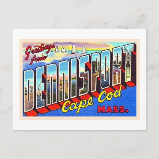 Dennisport Cape Cod Massachusetts Briefkaart (Voorkant)