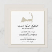 Dennisport Cape Cod Wedding Save the Date (Voorkant / Achterkant)