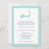 Dennist Cape Cod Kaart Zeeglas Groen | Bruiloft (Voorkant)