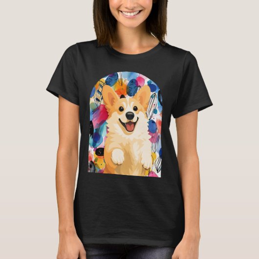 DENNY corgi - ArtMuse Collectie T-shirt (Voorkant)