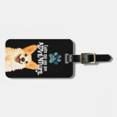 DENNY corgi - ArtMuse Journey Serie Bagagelabel (Voorkant horizontaal)
