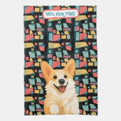 DENNY corgi  - ArtMuse Keukenhanddoeken (Verticaal)