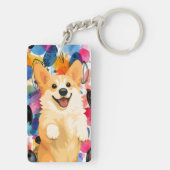 DENNY de Corgi Acryl Sleutelhanger (achterkant)