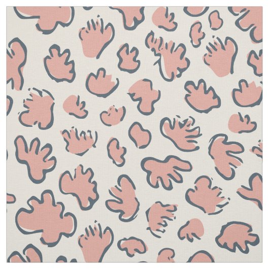 Dense Organic Terrazzo | Abstract Blush Peach Stof (Swatch)