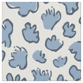 Dense Organic Terrazzo | Abstract Dusty Bluebell Stof (Close Up)