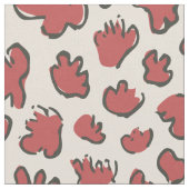 Dense Organic Terrazzo | Abstract Faded Rust Red Stof (Close Up)