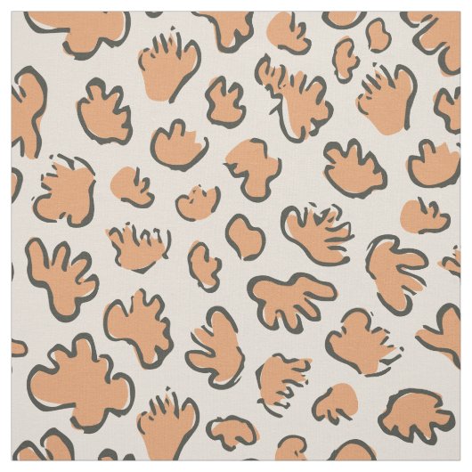 Dense Organic Terrazzo | Abstract Muted Apricot Stof (Swatch)