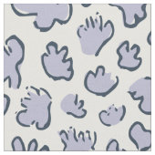 Dense Organic Terrazzo | Abstract Pale Periwinkle Stof (Close Up)