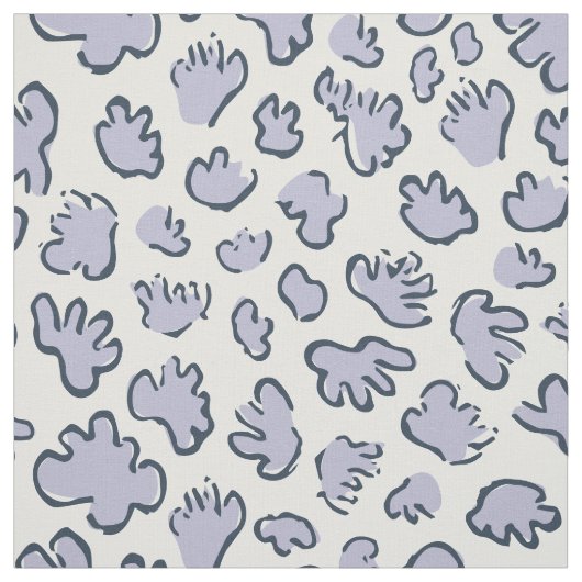 Dense Organic Terrazzo | Abstract Pale Periwinkle Stof (Swatch)