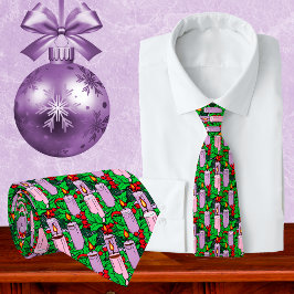 Dense Overall Pattern of Advent Candles Stropdas