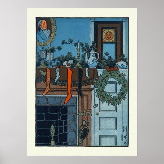 Denslow's nachts voor Kerstmis -  afdrukken Poster (Voorkant)