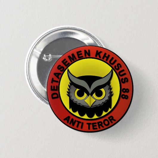 Densus 88 zonder tekst ronde button 5,7 cm (Voorkant /achterkant)