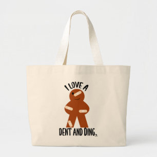 Dent and Ding Sale Board Game Meeple Art Grote Tote Bag