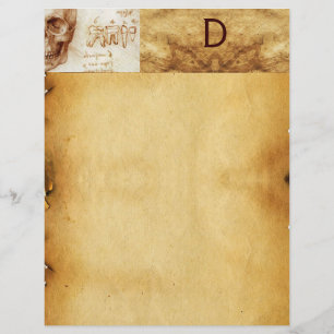 DENTAAL CLINIC, DENTIST MONOGRAM, Antiek perkament