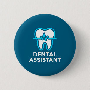 Dentaal Hartslag Tandpols Rda-ontwerp Ronde Button 5,7 Cm