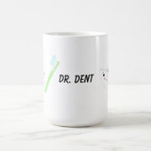 Dentaal ontwerp, tand en tandenborstel koffiemok (Center)