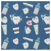 Dentaal patroon - Donkerblauw Stof (Close Up)