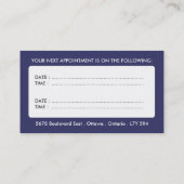 DENTAAL VISITEKAARTJE AFSPRAKENKAARTJE (Achterkant)