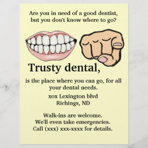 Dental adverteren Flyer