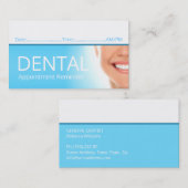 Dental afspraak herinnering Volgende bezoek Afsprakenkaartje (Voorkant / Achterkant)