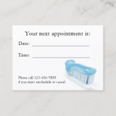 Dental Appointment Card Afsprakenkaartje (Voorkant)