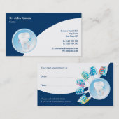 Dental Appointment Card | Dentist Afsprakenkaartje (Voorkant / Achterkant)