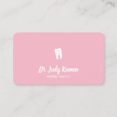 Dental Appointment Card | Dentist Bleek roze Afsprakenkaartje (Voorkant)