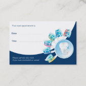 Dental Appointment Card | Dentist (EU) Afsprakenkaartje (Achterkant)