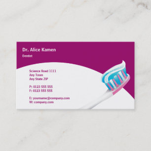 Dental Appointment Card Dentist Woman Afsprakenkaartje
