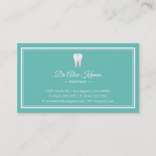 Dental Appointment Card Lichte Blauwgroen tandar Afsprakenkaartje