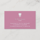 Dental Appointment Card | Roze tandarts Afsprakenkaartje (Voorkant)