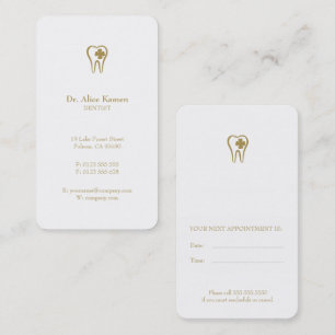 Dental Appointment Card Roze tandarts Afsprakenkaartje